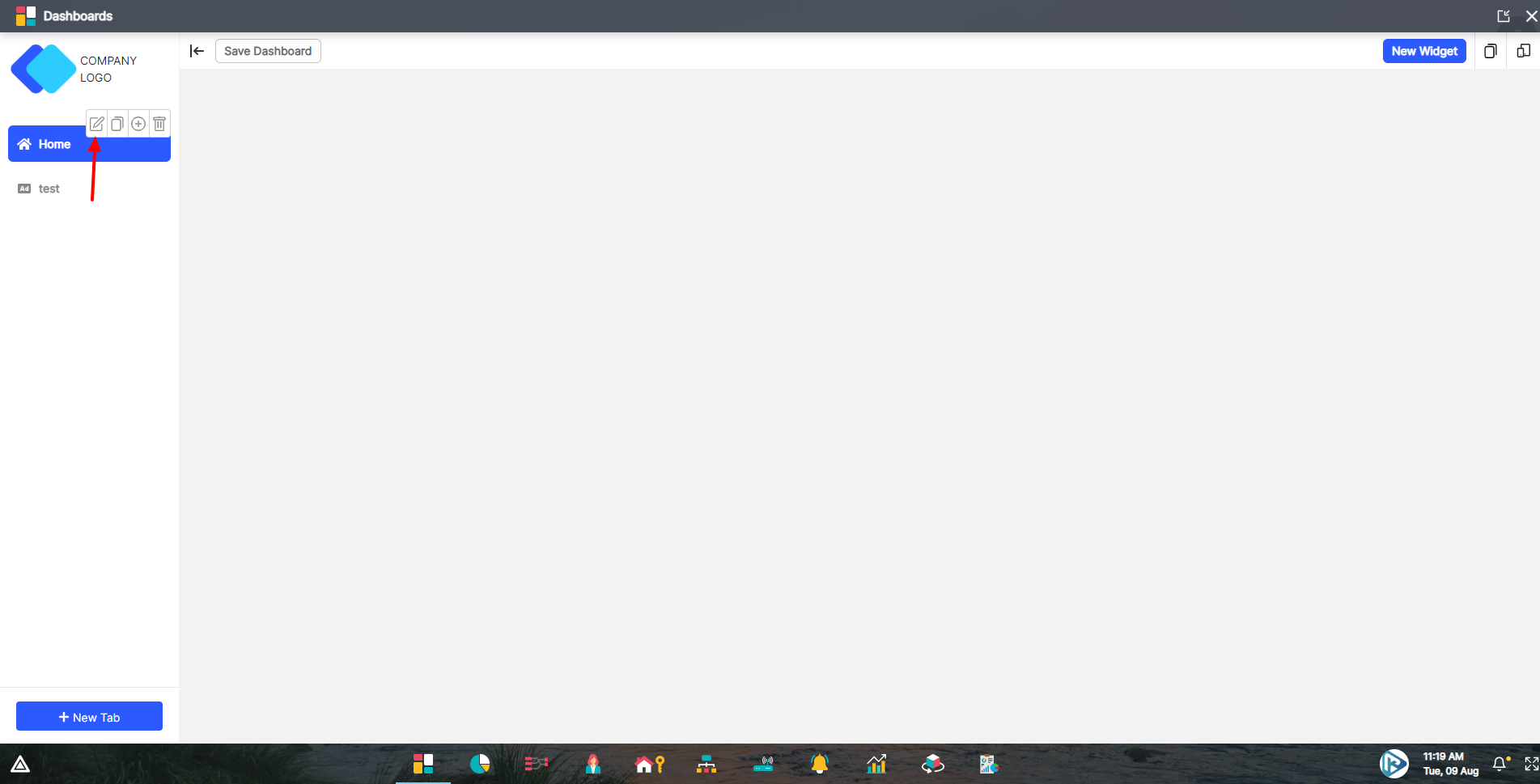 Dashboards app