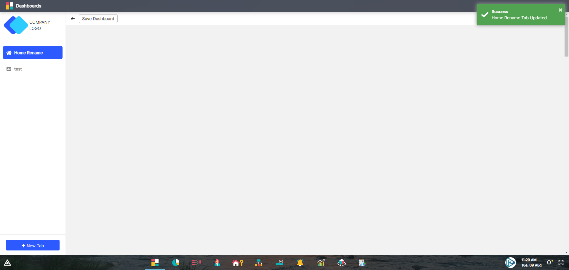 Dashboards app