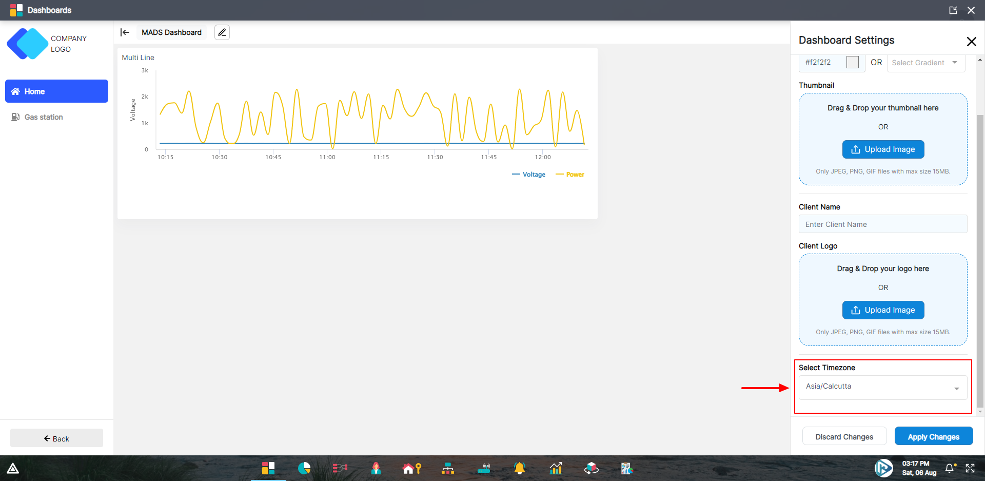 Dashboards app