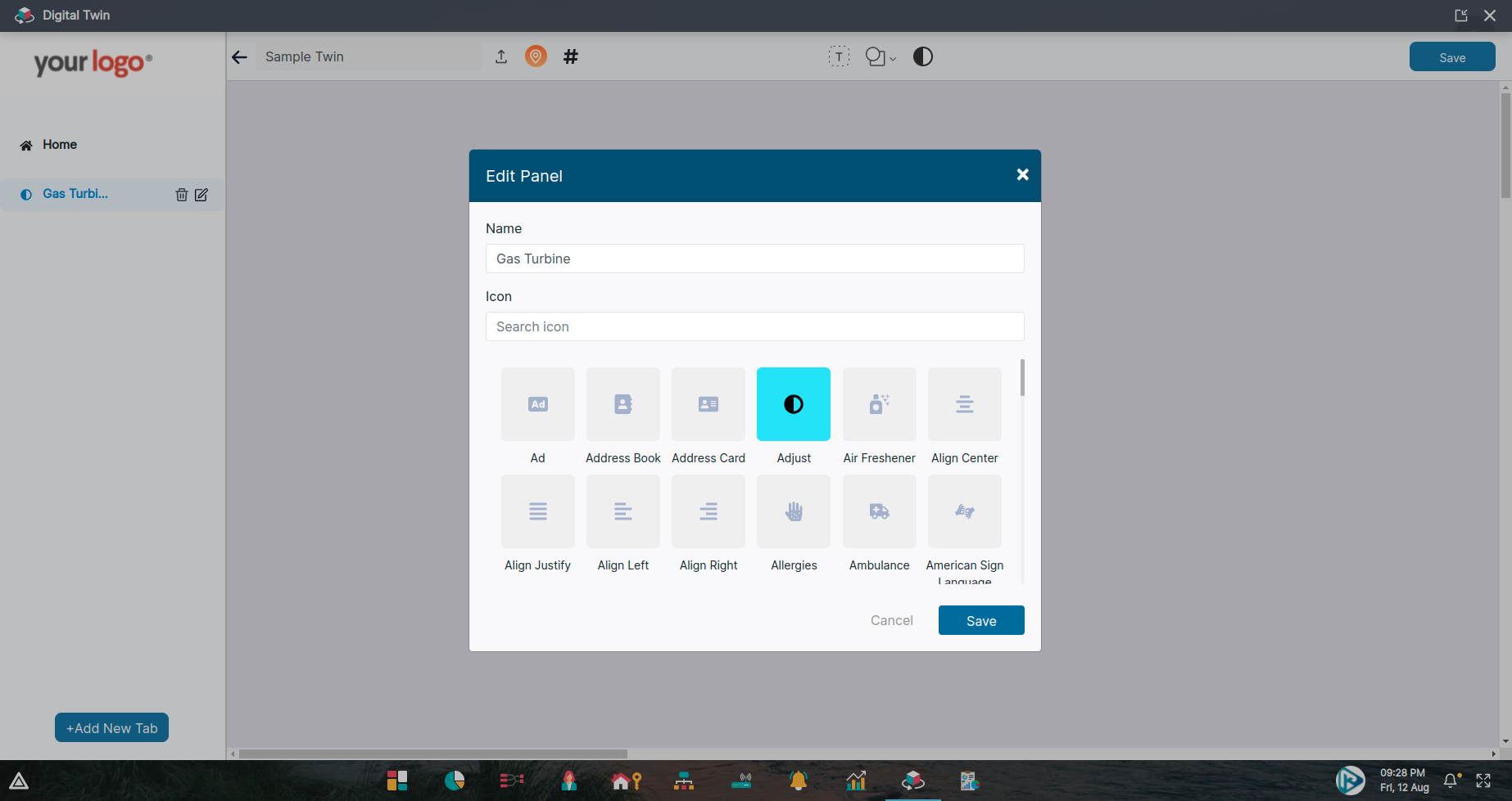 Edit Tab Modal